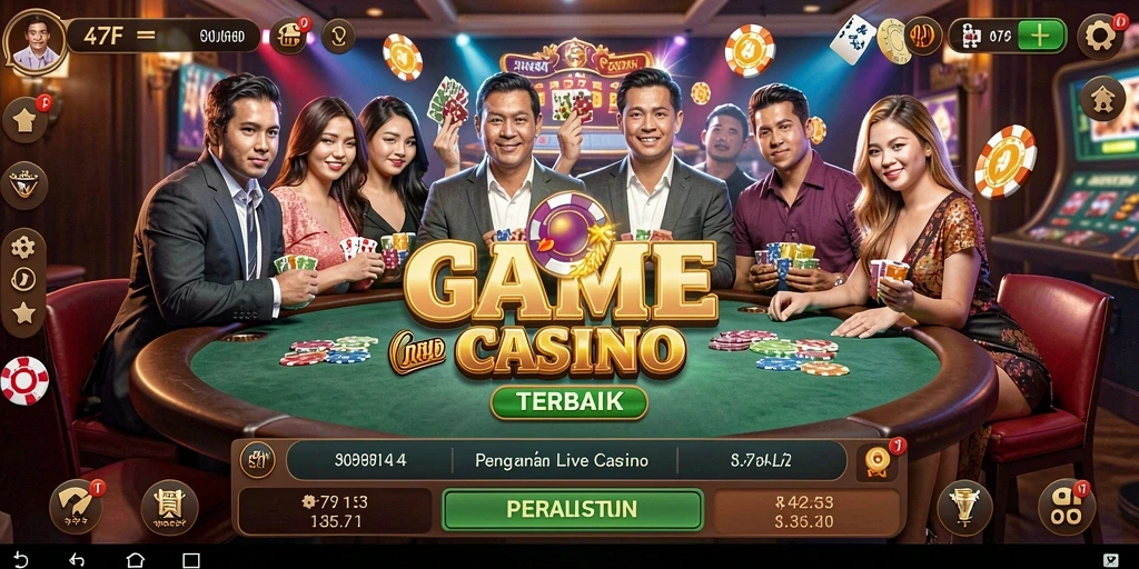 Tampilan gameplay Live Casino yang memukau di 47F.