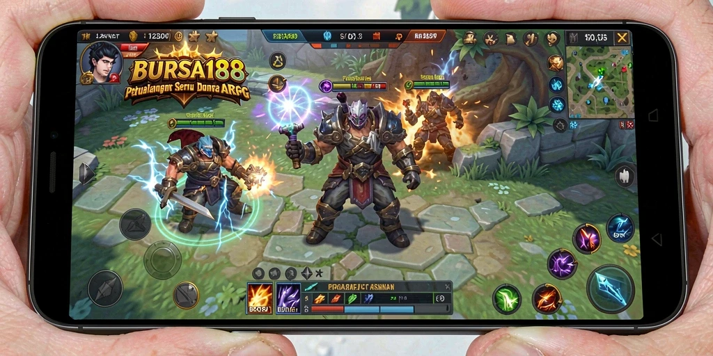 Screenshot mendemonstrasikan aksi seru gameplay ARPG di BURSA188.
