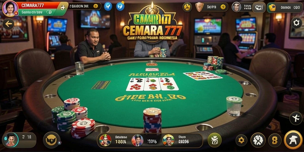 Tampilan gameplay poker yang menarik di CEMARA777.