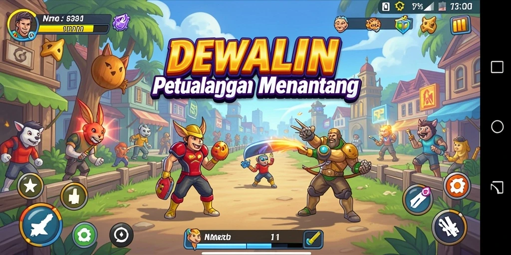 Tampilan gameplay seru dari DEWALIN yang mengasyikkan.