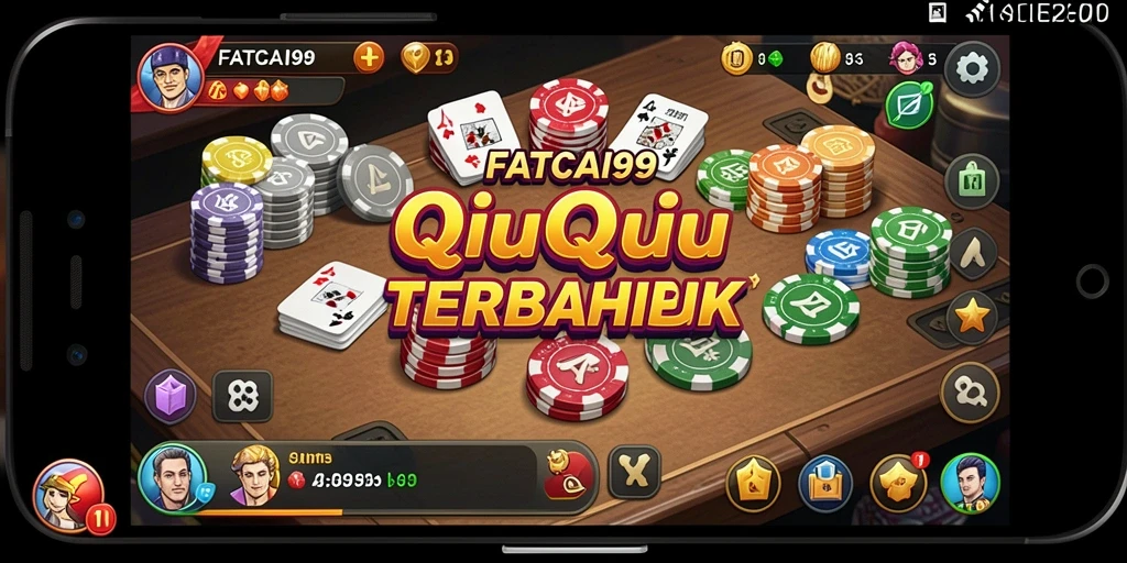 Tampilan gameplay seru di FATCAI99 dengan kartu QiuQiu.