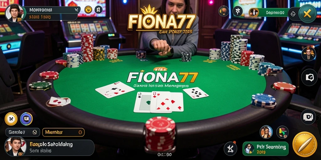 Tampilan gameplay seru FIONA77 yang memikat pemain Poker.