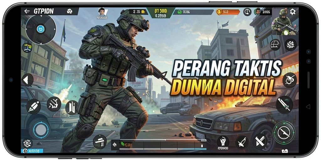 Tangkapan layar GTPIDN yang menunjukkan aksi pertempuran yang intens.