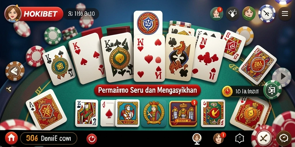 Tampilan seru dari gameplay HOKIBET dengan teman-teman.