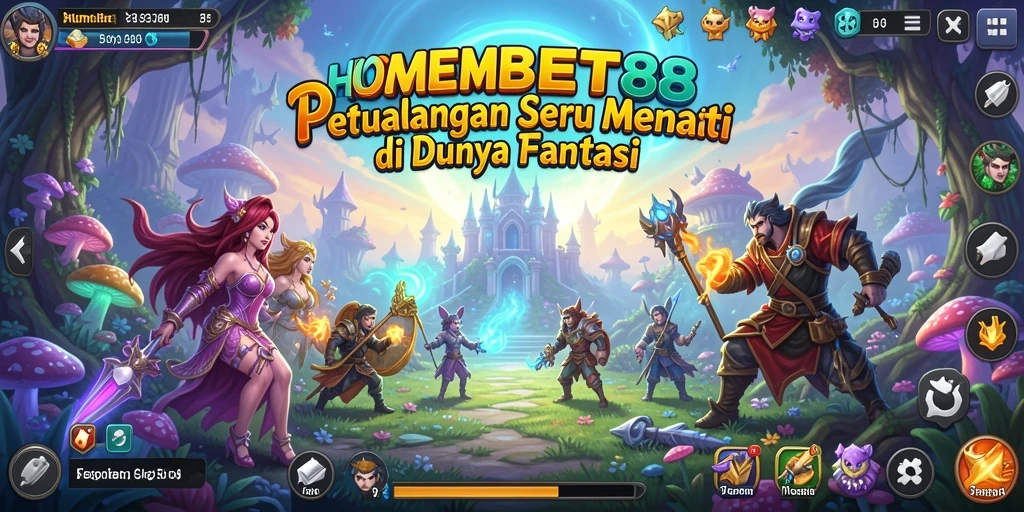 Screenshot gameplay HOMEBET88 yang menunjukkan aksi seru di dunia petualangan.