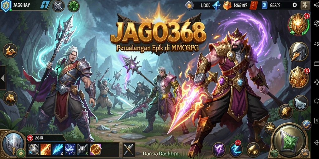 Screenshot gameplay JAGO368 menampilkan aksi pertempuran yang seru dan grafis menawan.