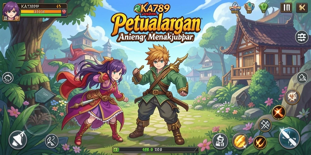 Screenshot gameplay KA789 menunjukkan karakter Anime yang sedang beraksi.