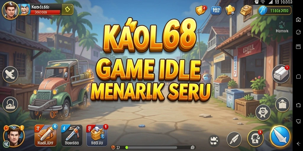 Tampilan gameplay KAOL68 dengan karakter yang berkembang pesat.