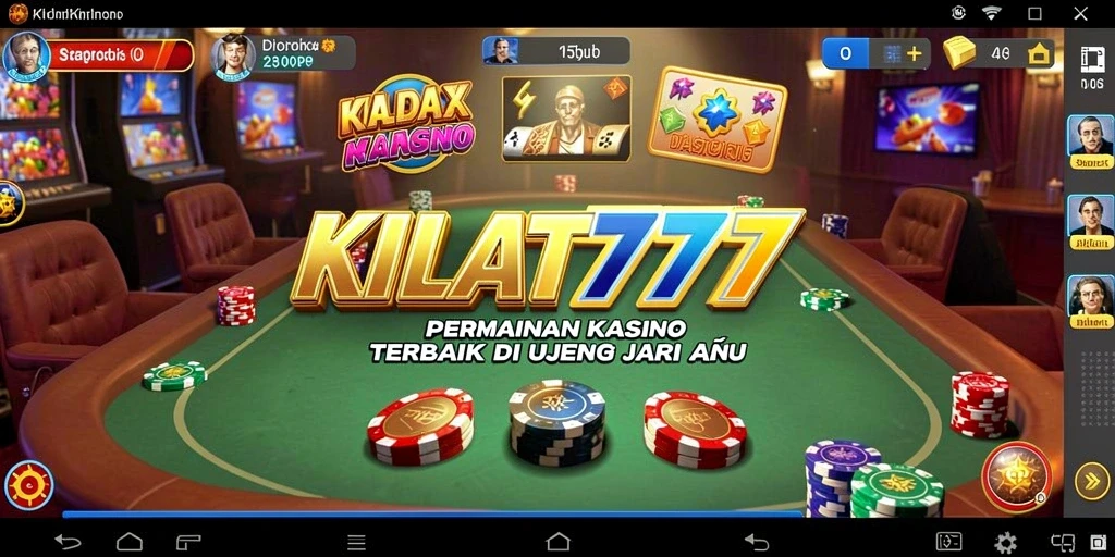Gameplay Kasino yang mendebarkan di KILAT777, menunjukkan keseruan bermain.