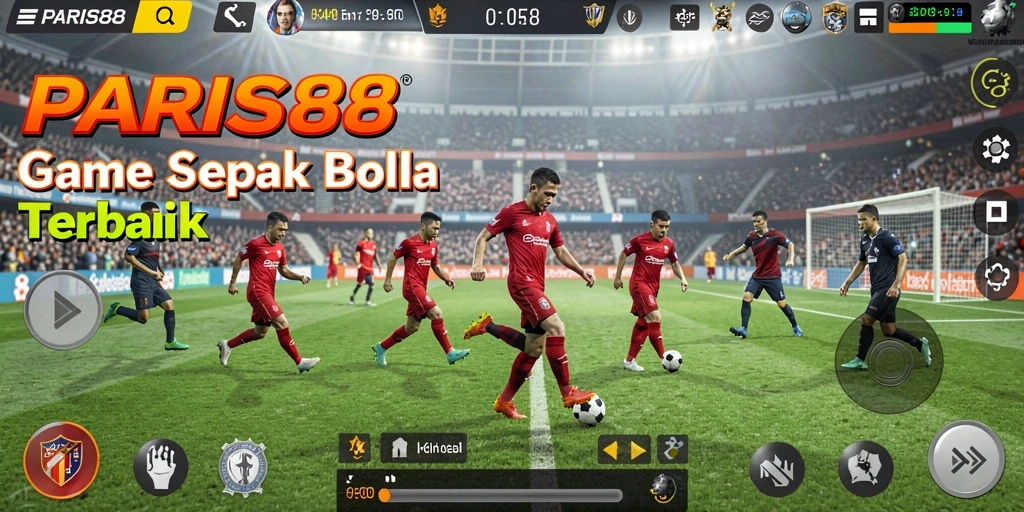 Tampilan menarik gameplay PARIS88 dengan fitur sepak bola seru.