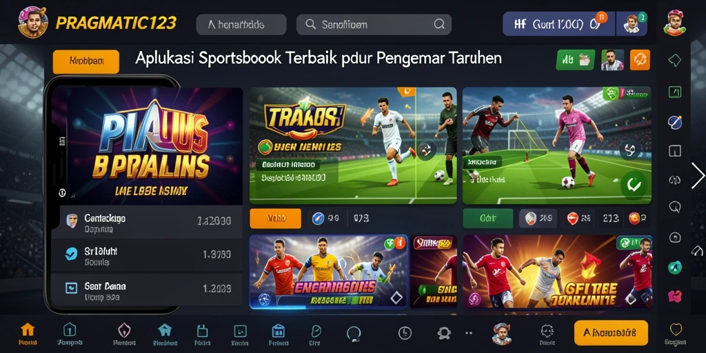 Tampilan utama PRAGMATIC123 saat pengguna melakukan taruhan olahraga.
