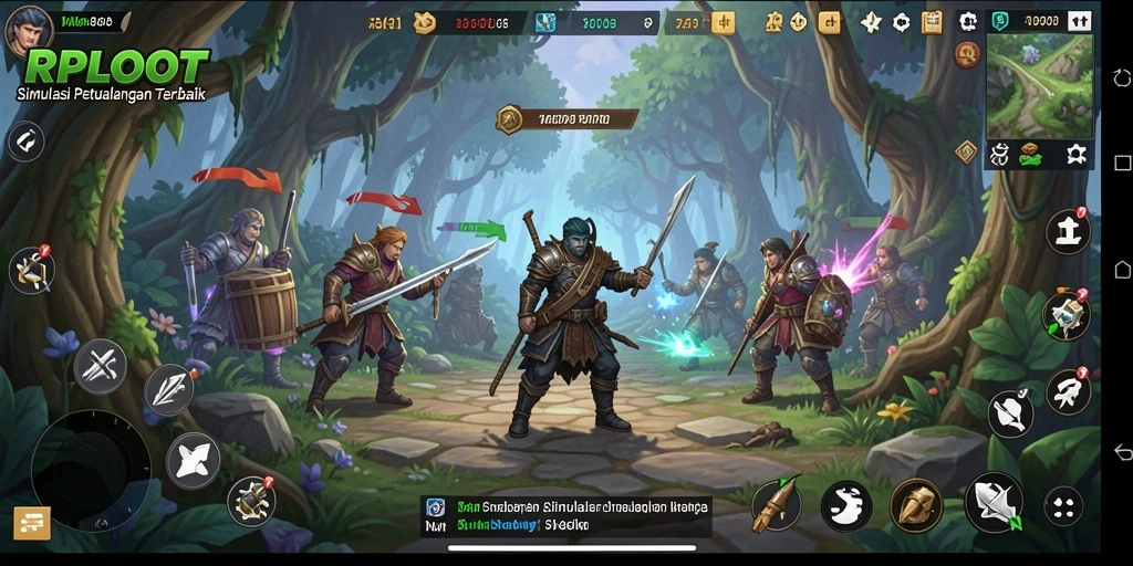 Gameplay menawan dari RPLOOT yang menampilkan eksplorasi dan interaksi.