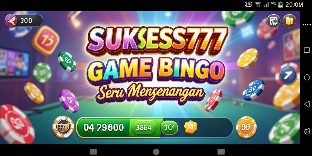 Gameplay seru Bingo di aplikasi SUKSES777.