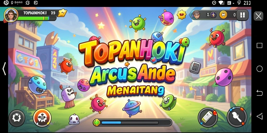 Screenshot gameplay seru dari TOPANHOKI menampilkan aksi cepat dan grafis menawan.